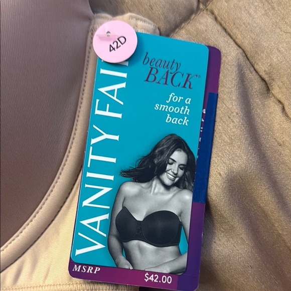 NWT Vanity Fair Women's Beauty Back Full Figure Beige Bra - Picture 6 of 8